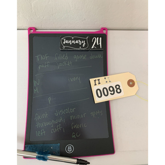 The North Face Alis Puffer Jacket Womens Medium Ivory 550 Down Insulated Quilted - Picture 15 of 16